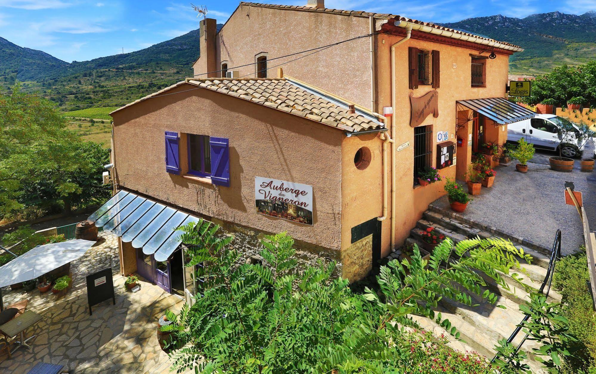 Logis Auberge Restaurant Du Vigneron Cucugnan Exteriér fotografie